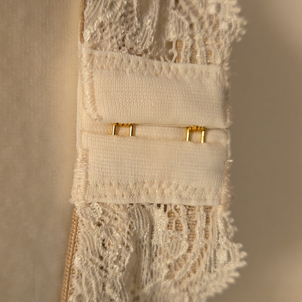 Third Love 24/7 Lace Balconette Bra Padded Underwire Cream Lace Tan sz 38E - Picture 7 of 8